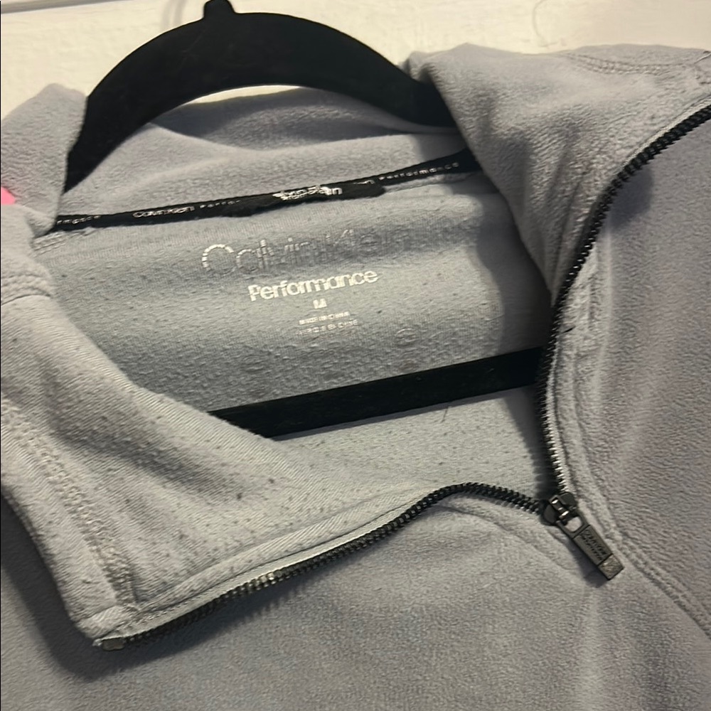 Calvin Klein Light Gray Fleece Pullover